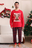 Röd Rutig Jul Familj Matchande Pyjamas Set