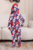 Mörkblå pyjamasset Red Hat Print Family pyjamas set