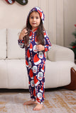 Mörkblå pyjamasset Red Hat Print Family pyjamas set