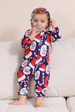 Mörkblå pyjamasset Red Hat Print Family pyjamas set