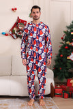 Mörkblå pyjamasset Red Hat Print Family pyjamas set