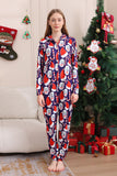 Mörkblå pyjamasset Red Hat Print Family pyjamas set