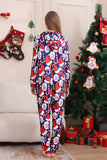 Mörkblå pyjamasset Red Hat Print Family pyjamas set