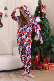 Mörkblå pyjamasset Red Hat Print Family pyjamas set