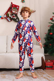 Mörkblå pyjamasset Red Hat Print Family pyjamas set