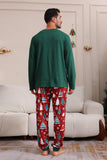 Mörkgrön Merry Christmas Family Pyjamas Set