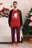 Röd Björn Röd Kära God Jul Familj Pyjamas Set