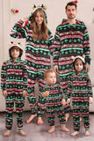 Svart Ett stycke Julgran Mönster Matchande Familj Pyjamas