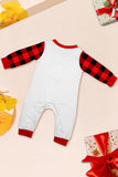 Svart Röd Långärmad Rutig Byxor Jul Pyjamas Set