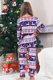 Röd Vinter Tryck Familj Jul Pyjamas