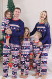Röd Vinter Tryck Familj Jul Pyjamas