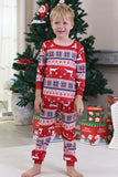 Röd Vinter Tryck Familj Jul Pyjamas