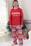 Röd Vinter Tryck Familj Jul Pyjamas
