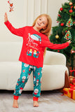 Röd God Jul Jultomten Print Familj Matchande Pyjamas