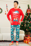 Röd God Jul Jultomten Print Familj Matchande Pyjamas