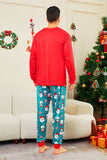 Röd God Jul Jultomten Print Familj Matchande Pyjamas