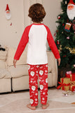 Röd Jultomten Tryck Jul Familj Matchande Pyjamas