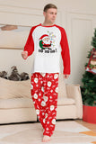 Röd Jultomten Tryck Jul Familj Matchande Pyjamas