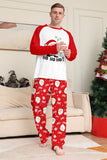 Röd Jultomten Tryck Jul Familj Matchande Pyjamas