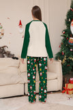 Mörkgrön Jul Tryck Jultomten Familj Matchande Pyjamas Sets
