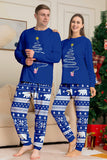 Röd Print Tree Långärmad Jul Familj Matchande Pyjamas