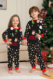 Jul Mysig Röd Tryck Familj Matchande Pyjamas Set