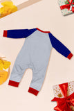 Grå, Blå, Snögubbe, Tryck, Jul, Familj, Matchande Pyjamas