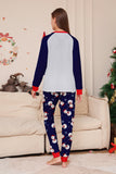 Grå, Blå, Snögubbe, Tryck, Jul, Familj, Matchande Pyjamas