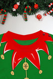 Grön Horisontell Stripe Tryck Jul Familj Matchande Pyjamas Set