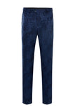 Svart Peak Lapel Jacquard 2-delad Baldräkter För Män