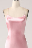 Rouge Mermaid Spaghetti Straps Lång Balklänning