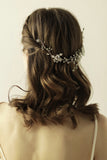 Rhinestone Blomma Brud Tiara
