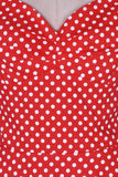 Halter tryckt 1950-talet Pin Up Dress