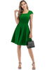 Load image into Gallery viewer, Grön fyrkantig hals vintage klänning