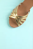 Kvinnors Guld Sandaler