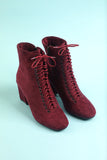 Kvinnors Vinröd Martin Boots