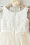 Flickor Bambi Elfenben Broderie Anglaise Tulle Klänning
