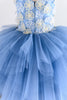 Load image into Gallery viewer, Jewel Pink Tulle Flower Girl Dress med Appliques