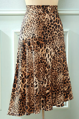 Leopard tryckt kjol