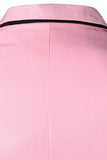 Rosa hackad Lapel Men Prom Blazer