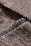 Khaki Tweed Notched Lapel Men Bröllop Blazer