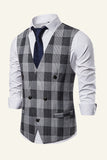 Lapel Brun herrväst