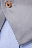 Lapel enkelknäppt herrdräktväst