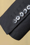 Black Peaked Lapel 3-delad herrdräkt smoking