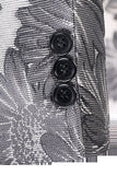 Grå Silver Jacquard Peak Lapel Herrbal kavaj