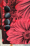 Glitter Bourgogne Jacquard Sjal Slag Mäns baldräkter