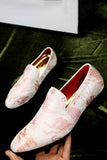 Rosa Jacquard Slip-On herrskor