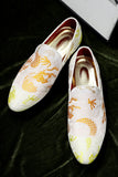 Rosa Jacquard Slip-On herrskor