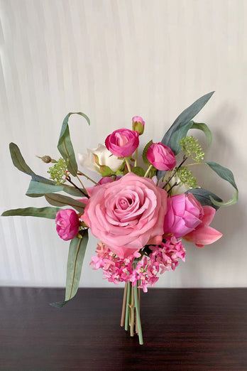 Blush Bouquet Bridal Handing Flowers (vas ingår ej)