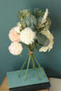 Load image into Gallery viewer, Vit dröm persika torkade blommor Bukett